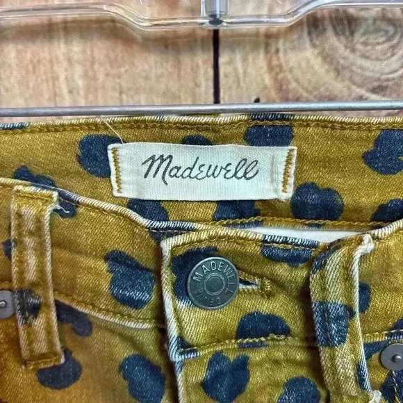 Madewell Mid-Rise Skinny Jeams in Painted Dot Leopard size 26 - Picture 4 of 9